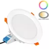 MiBoxer 18W-os süllyesztett RGB+CCT LED lámpa színes és állítható fehér fénnyel, dimmelhető
