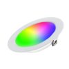 MiBoxer 12W-os süllyesztett RGB+CCT LED lámpa színes és állítható fehér fénnyel, dimmelhető