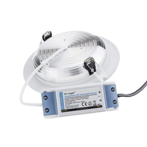 MiBoxer 12W-os süllyesztett RGB+CCT LED lámpa színes és állítható fehér fénnyel, dimmelhető