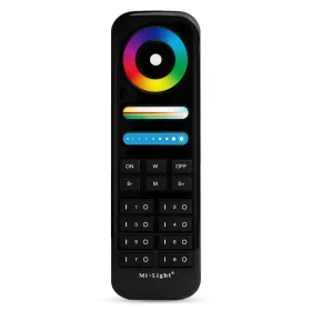   MiLight RGB-CCT távirányító 8 csatornás érintőgombos (2,4 GHz) Fekete