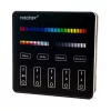 Vezeték nélküli érintős fali vezérlő RGB-CCT LED szalagokhoz 2,4 GHz 4 zóna, fekete