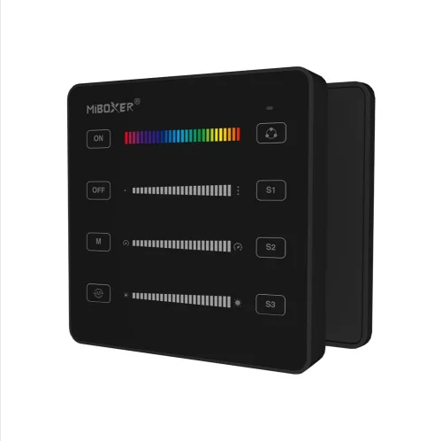 MiLight SPI digitális LED szalag vezérlő panel RGB/RGBW (2,4 GHz) Fekete
