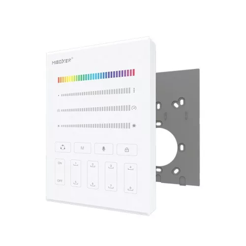 MiBoxer B9 fekete/fehér érintőgombos fali panel digitális LED szalag vezérléséhez