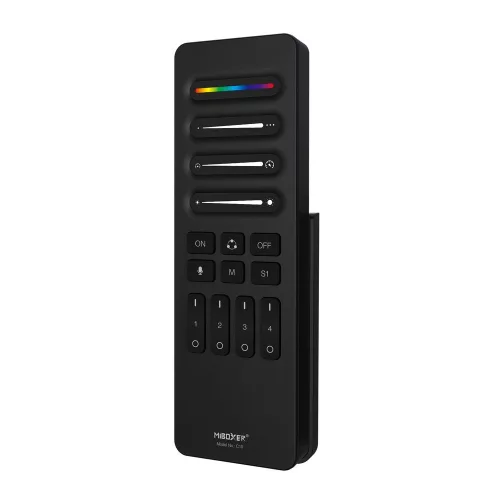 MiBoxer C10 fehér kézi távirányító 4 zónás Pixel LED vezérléshez, sebességállító csúszkával, Fekete