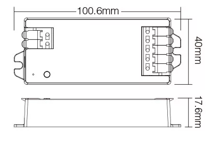 MiBoxer E2-WR Tuya WiFi 2 az 1-ben okos LED szalag vezérlő egyszínű és CCT szalagokhoz