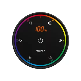 MiBoxer K6 prémium fémházas RGB+CCT tekerőgombos LED távirányító 2.4G