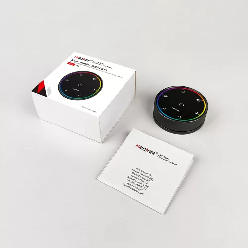 MiBoxer K6 prémium fémházas RGB+CCT tekerőgombos LED távirányító 2.4G