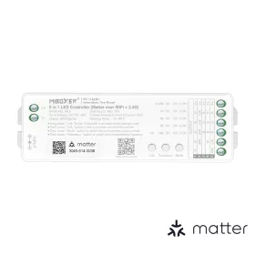MiBoxer ML5 univerzális 5 az 1-ben okos LED vezérlő Matter és WiFi támogatással, 12,24,48V