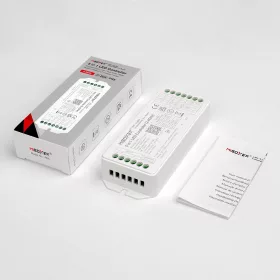 MiLight / MiBoxer 5 az 1-ben LED szalag vezérlő max. 960W teljesítménnyel, Egyszínű, CCT, RGBW és RGB+CCT szalagokhoz.