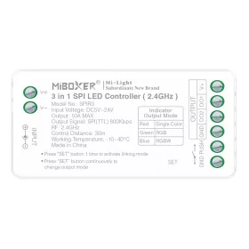   MiLight SPI digitális LED szalag vezérlő 3in1 egyszínű, RGB, RGBW (2,4 GHz)