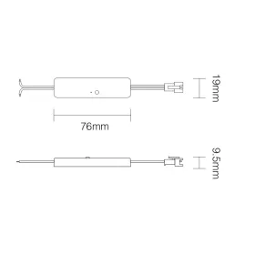   MiLight Mini SPI digitális LED szalag vezérlő 3in1 egyszínű, RGB, RGBW (2,4 GHz)