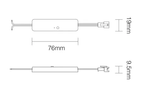MiLight Mini SPI digitális LED szalag vezérlő 3in1 egyszínű, RGB, RGBW (2,4 GHz)