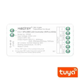 MiBoxer SPIW5 professzionális, 5az1-ben, Wi-Fi és DMX kompatibilis digitális LED szalag vezérlő