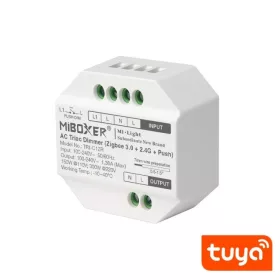   Miboxer TUYA Univerzális AC Triac Dimmer 0-100% (Zigbee 3.0/2.4G/Push) 100-240V 1,36A