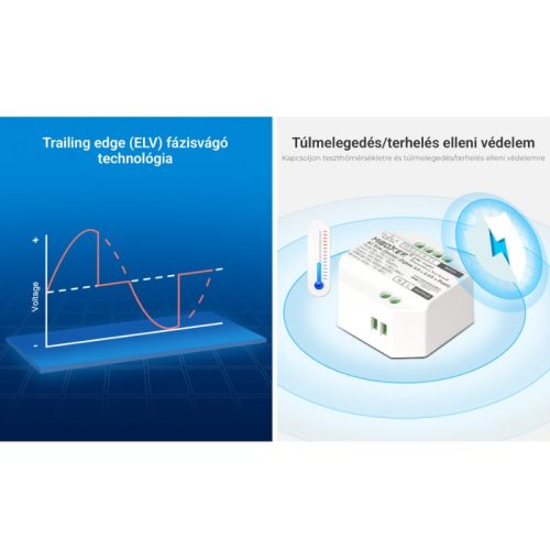 Miboxer TUYA Univerzális AC Triac Dimmer 0-100% (Zigbee 3.0/2.4G/Push) 100-240V 1,36A
