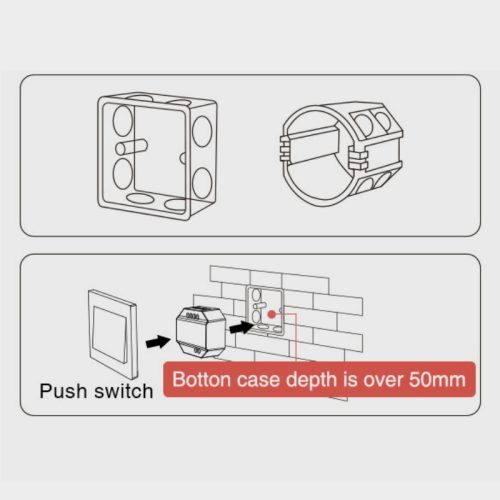 Miboxer TUYA Univerzális AC Triac Dimmer 0-100% (Zigbee 3.0/2.4G/Push) 100-240V 1,36A