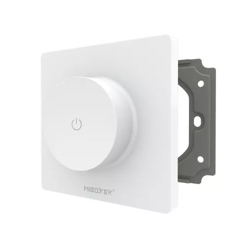 MiBoxer TRI-K1WR fehér forgatógombos WiFi és RF okos fényerőszabályzó