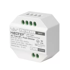 Miboxer AC Triac Fényerőszabályozó Rádiós+Nyomógombos