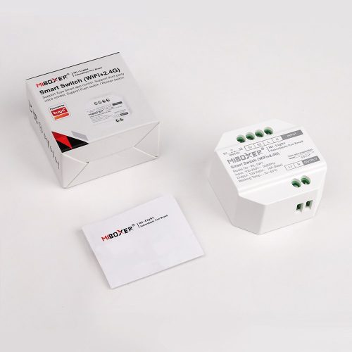 Miboxer Tuya Smart Kapcsoló 230VAC (Push+WiFi+2,4G) 2300W 10A