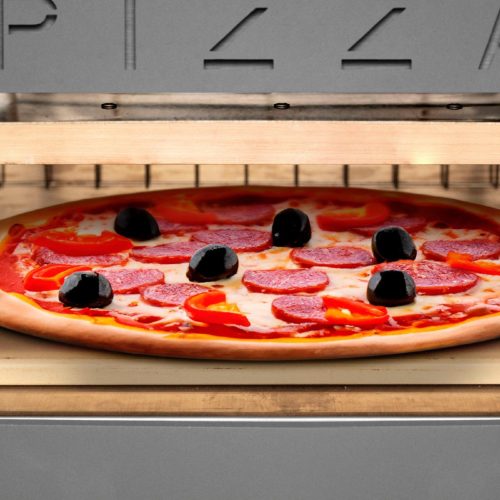 Home HGPZ02 elektromos pizzakemence 380°C-os, cordierite pizzakővel, kültéri használatra