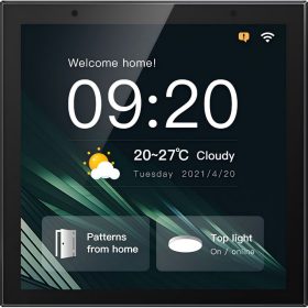 HUGOLED Tuya Smart S1 fali okosotthon központi vezérlő panel LCD kijelzővel