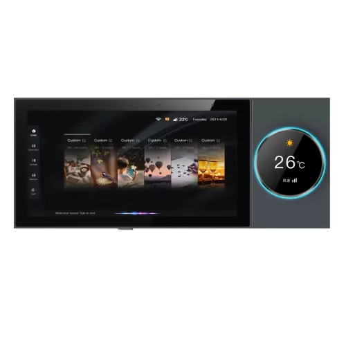 HUGOLED Tuya Smart S3 csúcskategóriás fali vezérlőpanel 6 colos 1440p kijelzővel és fizikai tekerőtárcsával