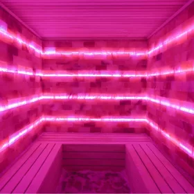   RGB színes LED szalag szaunába 105°C COB 24V 10W 840lm/m IP67