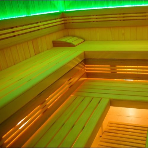 RGB színes LED szalag szaunába 105°C COB 24V 10W 840lm/m IP67