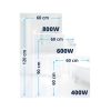 BVF MG 800W Prémium Tükör Infrapanel 1200x600x25
