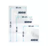 BVF MG 800W Prémium Tükör Infrapanel 1200x600x25