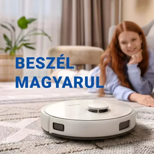 TESLA RoboStar iQ900 Ultra intelligens robotporszívó és forgó felmosó az automata tisztítóállomással