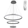 Gyűrűs csillár LED függeszték 90W 60cm Ezüst