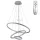 Gyűrűs csillár LED függeszték 90W 60cm Fehér