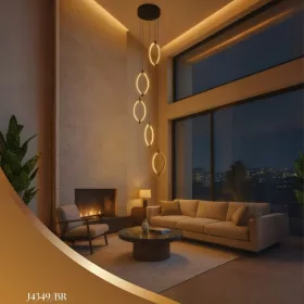 Dizájn LED óriás függő lámpa 70W 3m