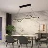 Wave LED dizájn függeszték 70W 1m Fekete