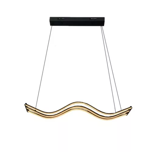 Wave 3 LED dizájn függeszték 70W 1m Fekete