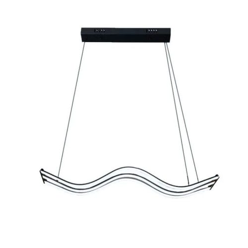 Wave 3 LED dizájn függeszték 70W 1m Fekete