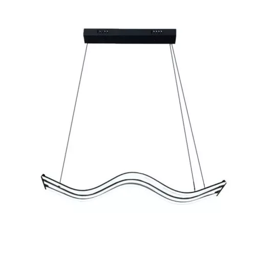Wave 3 LED dizájn függeszték 70W 1m Fekete