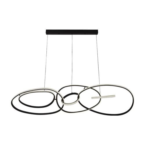 Modern, 150W-os CCT LED mennyezeti lámpa távirányítóval és Bluetooth applikációval, szabályozható színhőmérséklettel és fényerővel.