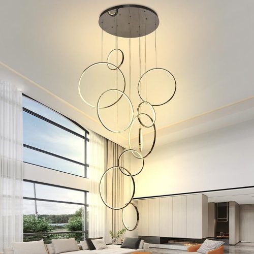 Magic RING gyűrűs függőlámpa 3000x600 cm - Króm