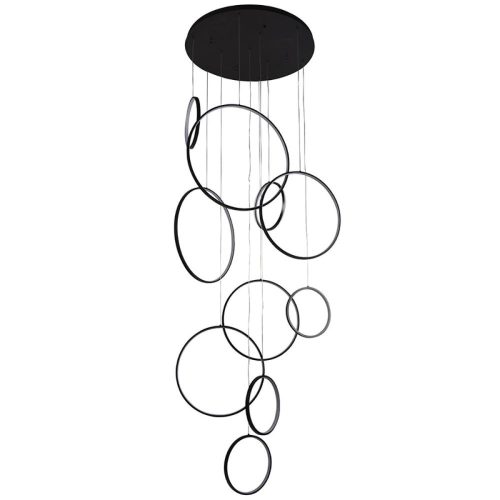 Magic RING gyűrűs függőlámpa 3000x600 cm - Fekete