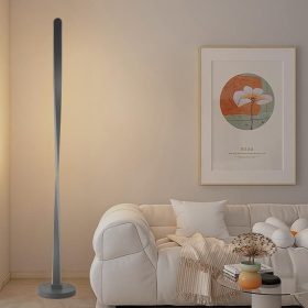 Ezüst TWIST LED design állólámpa 65W CCT 147cm
