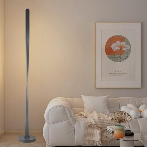 Ezüst TWIST LED design állólámpa 65W CCT 147cm