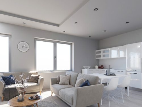 Mennyezeti spot lámpatest MORTA B spot keret GU10/MR16 kör-Kanlux