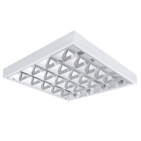 Kanlux NOTUS 60x60 cm-es falon kívüli rácsos lámpatest 4 db LED fénycsőhöz