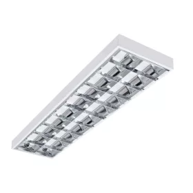 Kanlux NOTUS 120 cm hosszú falon kívüli rácsos lámpatest 2 db LED fénycsőhöz