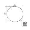 STONO Kerti Gömb Lámpatest 30cm E27 - KANLUX