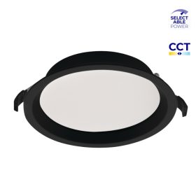 Kanlux TIBERI CCT modern kerek fekete mennyezeti LED lámpa állítható funkciókkal 29W