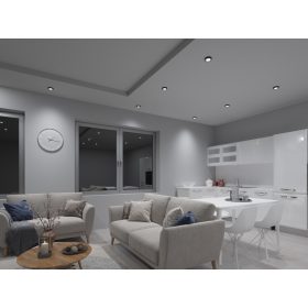   Mennyezeti spot lámpatest MORTA OCT spot keret GU10/MR16 fekete-Kanlux