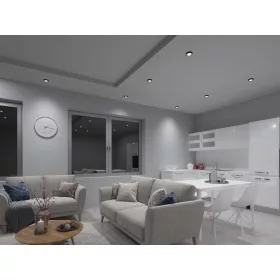   Mennyezeti spot lámpatest MORTA OCT spot keret GU10/MR16 fekete-Kanlux